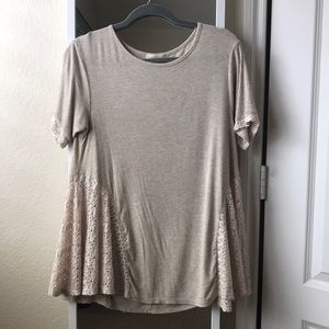 Altar’d state swing top with lace detail